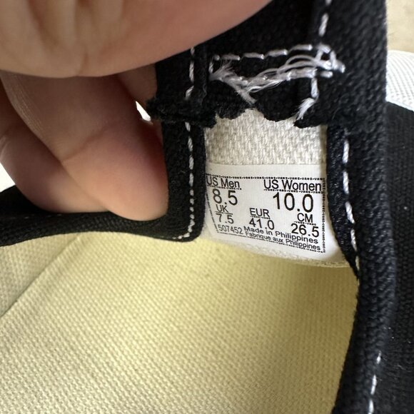 Vans Mary Jane Women's size 10 Black White Causal Shoes - Picture 8 of 8